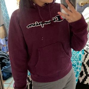 Champion Purple Hoodie